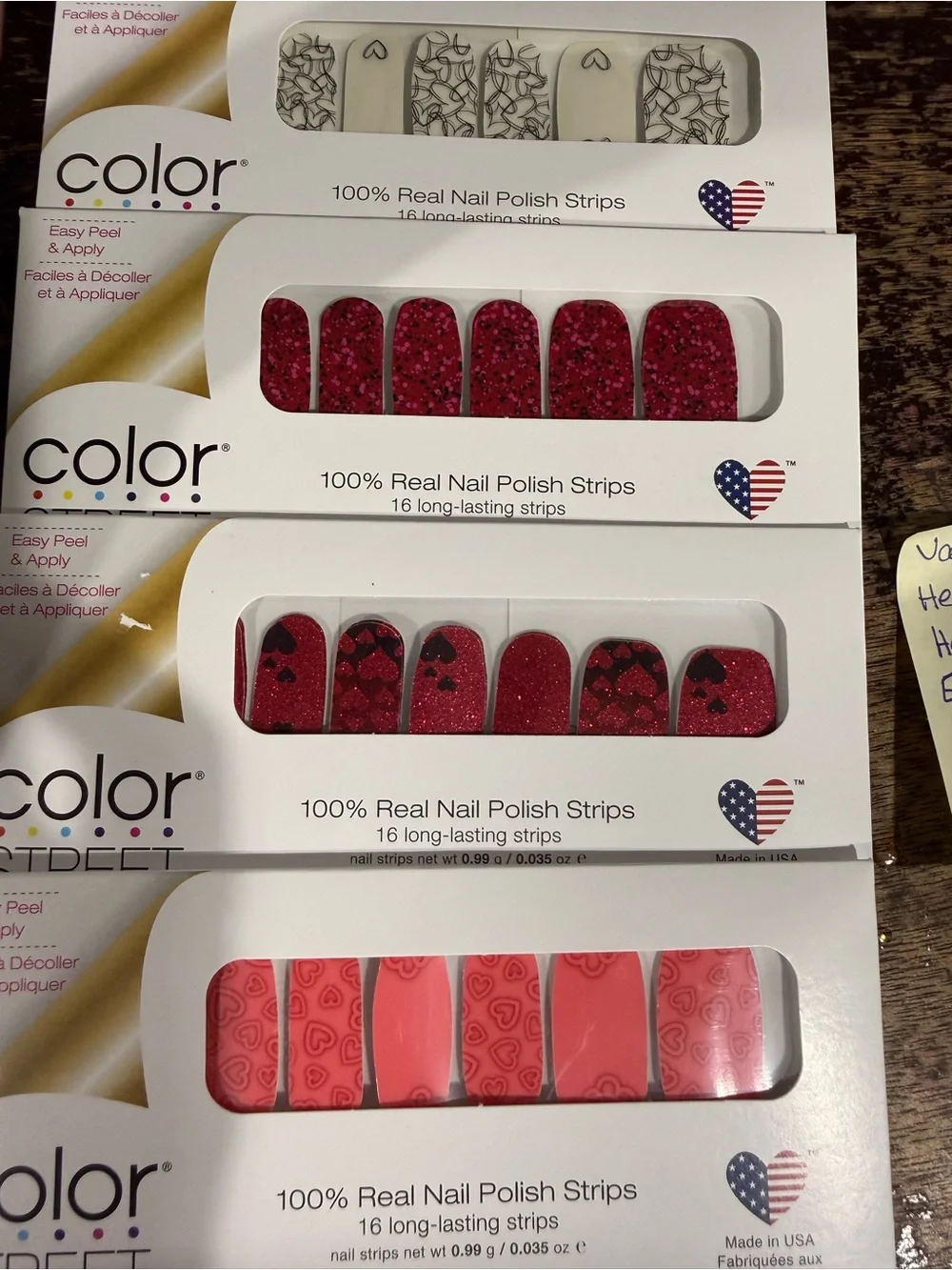 Color Street Valentines Nail Polish Strip bundle (2)